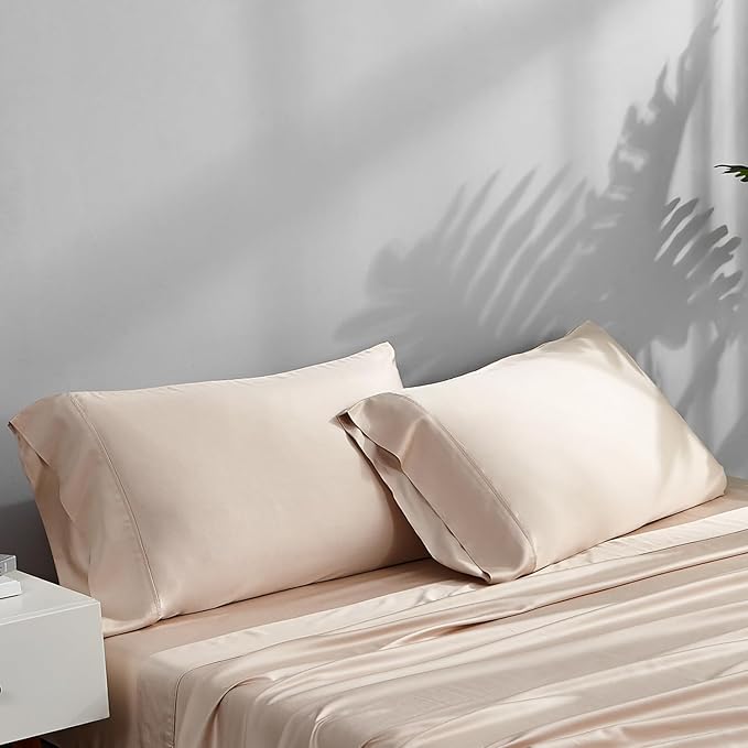 ACCURATEX Cooling Pillow Cases King Size Set of 2, Rayon Derived from Bamboo - Image 2