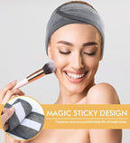 SINLAND Spa Headband for Women 6 Counts Adjustable Makeup Hair Band - Image 5