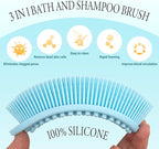 3 Pack Silicone Body Scrubber, Exfoliating Body Scrubber Fit - Image 2