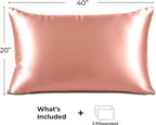 Pure Bedding Satin Pillowcase 2 Pack - Image 6