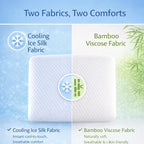 DLIGHT BD Slim 2.7" Stomach Sleeping Memory Foam Pillow-Thin, Soft Yet - Image 3