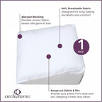 CirclesHome Wedge Pillow Cover 100% Cotton, Zippered Wedge Pillow Case Protector - Image 3