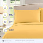 1800 Thread Count Sheet Set – Soft Egyptian Quality Brushed Microfiber Sheets – - Image 2