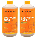 Alaffia Bubble Bath, Unscented 2-Pack – Long-Lasting Bubbles by Alaffia