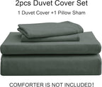 PURE ERA Jersey Knit Duvet Cover Set 100% T-Shirt Cotton Super Soft Comfy 2pc - Image 7