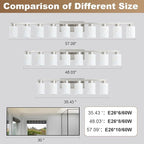 10-Light Bathroom Light Fixtures, Modern Vanity Lights, Brushed Nickel Metal - Image 3