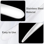 Pndeyo 3pcs Mini Stainless Steel Makeup Spatula, Reusable Cosmetic Cream - Image 3
