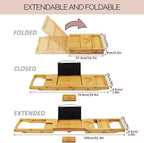 Foldable Bathtub Tray Caddy - Image 4