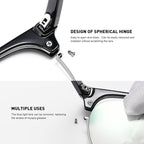 Blue Light Blocking Glasses Vintage Half Frame UV Clear Lens Anti Eyestrain - Image 4