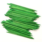 100 Pcs Orange Wood Nail Sticks Double Sided Multi Functional Cuticle Pusher - Image 5