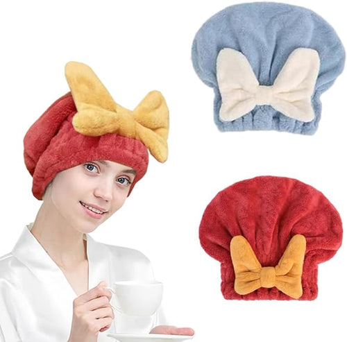 2 Pack Hair Towel Wrap, Super Absorbent Hair Towel Wrap by Jenmex
