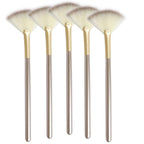 Slim Soft Facial Fan Brush, Makeup Cosmetic Multi Use, Mask Acid Applicator by Veibeau+Makeup