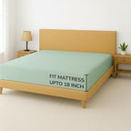 Feather & Stitch Fitted Bottom Sheet Only King Size 500 TC-1 Piece 100% Cotton - Image 5