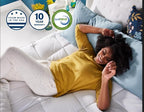 Sleep Innovations Cooling Comfort Gel Memory Foam Dual Layer Mattress Topper - Image 6
