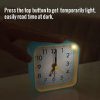 Lamisola Small Battery Operated Analog Alarm Clock, Travel Clock, Quieter - Image 3