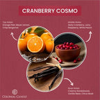 Colonial Candle Cranberry Cosmo Scented Jar Candle, 2 Wick, 3.5 oz, Mottled Wax - Image 2
