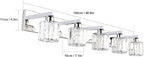 Aipsun Crystal Bathroom Vanity Light Stainless Steel Modern Vanity Light 5 - Image 5