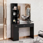 OmySalon Salon Station with Mirror, Locking Barber Station - Image 7