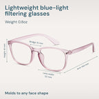 Gaoye Transparent Brown Blue Light Glasses - Image 4
