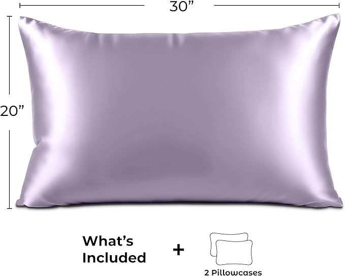 Pure Bedding Satin Pillowcase 2 Pack - Image 6