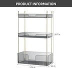 Akinbas 3 Tier Bathroom Organizer Countertop Makeup Perfume Tray Skincare - Image 3