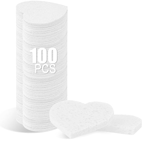 100-Count Compressed Facial Sponges by Mainlyrunmakeupsuppliers