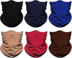 Venswell Neck Gaiter Face Mask Men Women, Seamless Bandana Rave Face Cover - Image 2