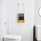 Towel Racks for Bathroom, NEWRAIN Wall Mounted Stainless Steel Organizer - Image 2