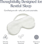 Brooklinen Silk Eye Mask for Sleeping – Ivory, 100% Mulberry Silk Sleep Mask - Image 3