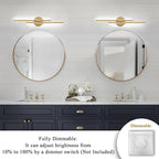 EDISLIVE Dimmable Modern LED Vanity Light Fixtures Bathroom Vanity Wall Lighting - Image 3