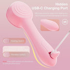 Facial Cleansing Brush Silicone Face Scrubber Waterproof Rechargeable - Image 6