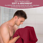 KAHAF COLLECTION 6 Pack Bath Towels Set 100% Ring Spun Cotton, Lightweight - Image 4