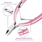 Cuticle Trimmer with Cuticle Pusher and Scissors, Cuticle Remover Professional - Image 2