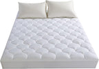 LEISURE TOWN Cotton King Mattress Pad Fitted Quilted Mattress Cover Pillow Top - Image 8
