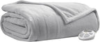 Serta Luxuriously Soft Plush Electric Blanket Fast Heating Cozy Cover, Safety - Image 7
