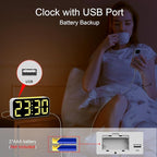 Topski Loud Alarm Clocks for Bedrooms Heavy Sleepers, Digital Bedside Clock - Image 7