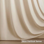 Joydeco Velvet Curtains White Blackout Curtains Thermal Insulated 63 inches - Image 7