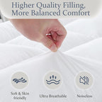 WhatsBedding 5 inch Memory Foam Mattress Topper King Size - Image 2