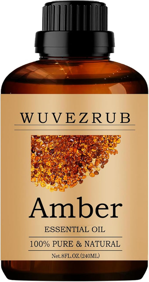 Amber Essential Oil - 240ML Pure and Natural by WUVEZRUB