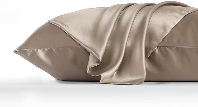 DISANGNI Silk Set: 22 Momme 100% Natural Mulberry Silk Pillow Case & Eye Mask - Image 5