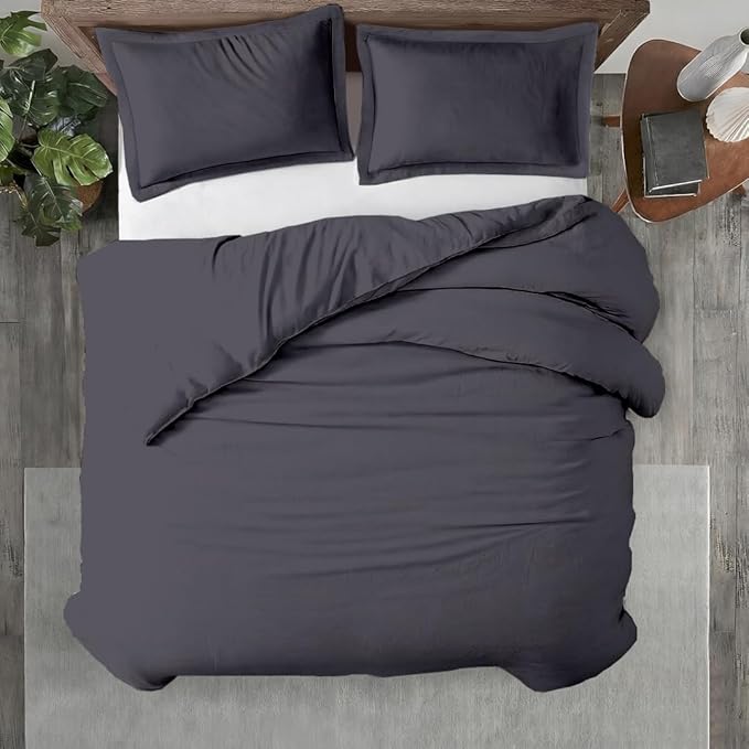 Kotton Culture 3 Pc Duvet Cover Queen Size/Full Size Set-100% Egyptian Cotton by KottonCulture