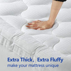 EASELAND California King Mattress Topper Pillow Top Mattress Cover Quilted - Image 4