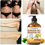 Ginger Oil, Ginger Massage Oil for Lymphatic Drainage, Natural Body Oil for Skin - Image 4