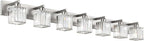 Aipsun Brushed Nickel Bathroom Light Fixtures Crystal Vanity Lighting Fixture by Aipsun