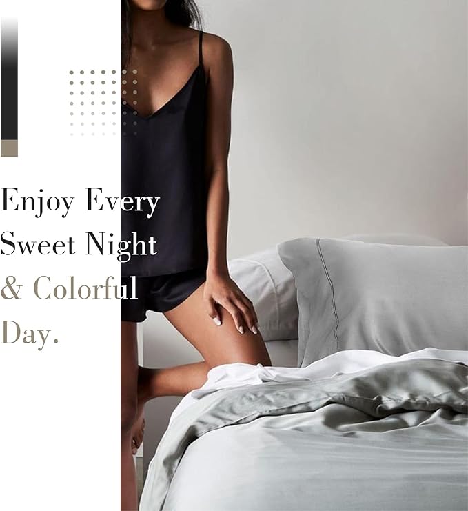 WishSmile Cooling Queen Pillowcases Set of 2 Breathable Cool Silky Soft Rayon - Image 6