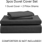 PURE ERA Jersey Knit Duvet Cover Set 100% T-Shirt Cotton Super Soft Comfy 3pc - Image 6
