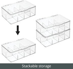 mDesign Plastic Divided First Aid Storage Box Kit - Image 5