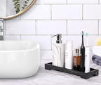 Luxspire Resin Vanity Tray, Bathroom Tray Toilet Tank Storage Tray, 11 x 4 inch - Image 6