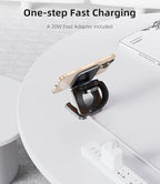 Foldable Magnetic Wireless Charger, KU XIU Aluminum Alloy 3 in 1 Charging - Image 6