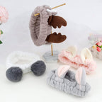 AHONEY Animals Ears Headbands, Cute Makeup Spa Fuzzy Skincare Headband - Image 7